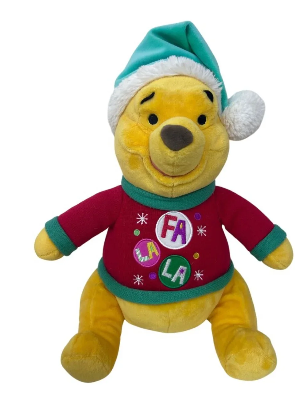 Disney Winnie the Pooh & Eeyore Plush Christmas Holiday Decor Collectible